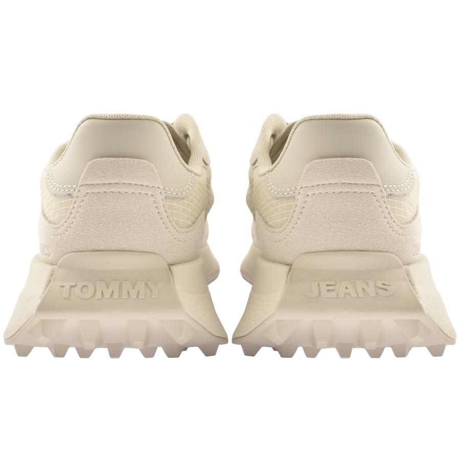 Image number 2 for Tommy Jeans Translucent Runner Trainers Beige