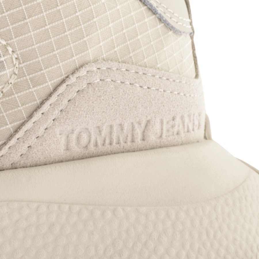 Image number 4 for Tommy Jeans Translucent Runner Trainers Beige