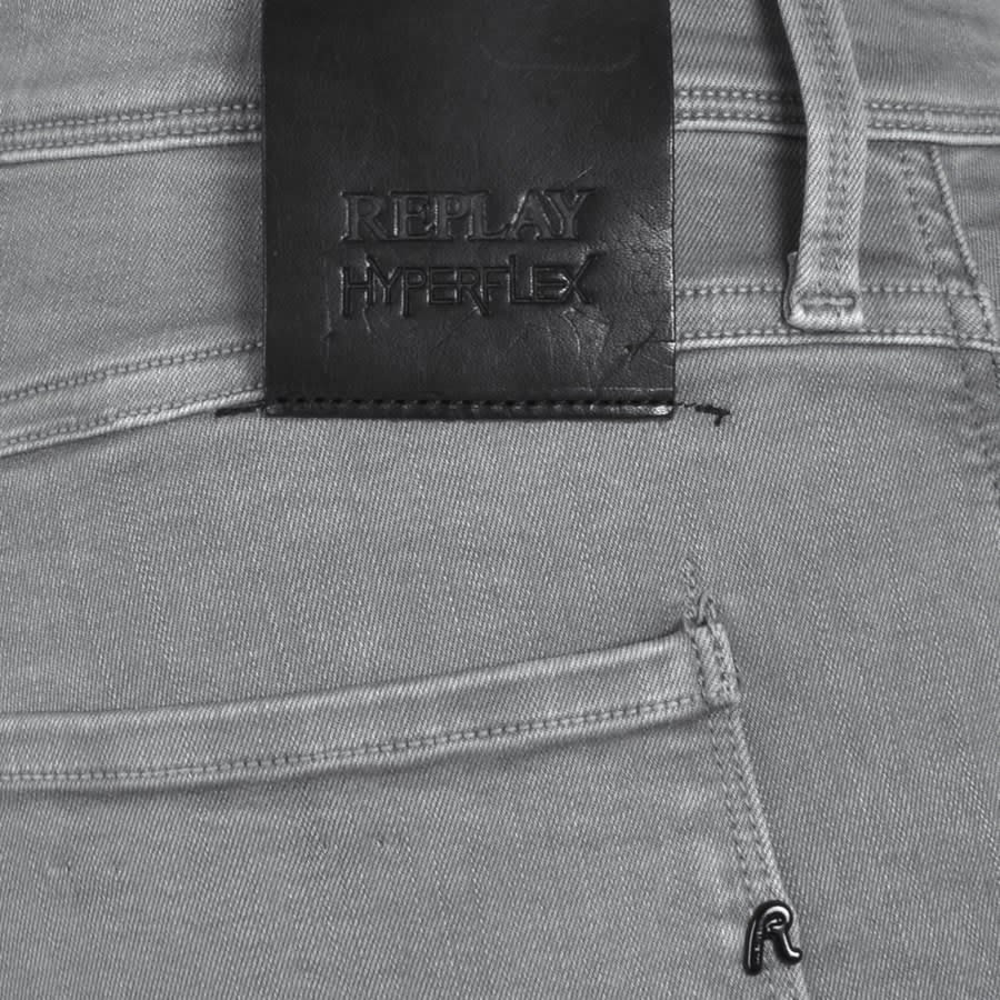Image number 3 for Replay Anbass Slim Fit Jeans Grey
