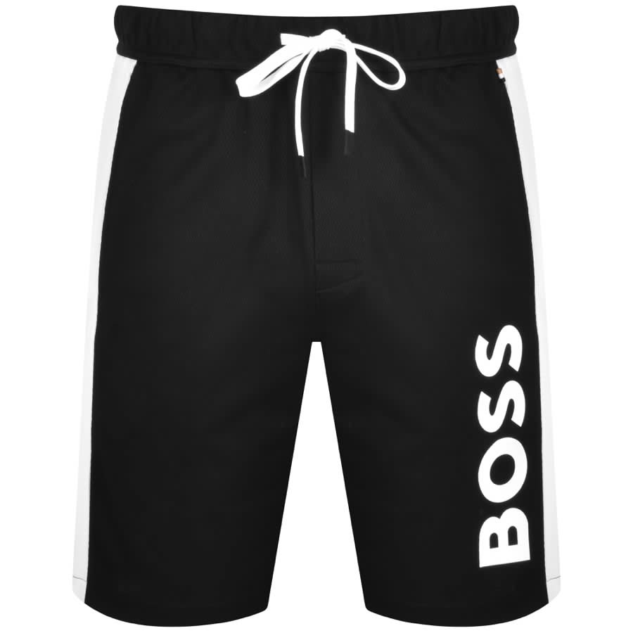 Image number 1 for BOSS Lounge Jacquard Shorts Black