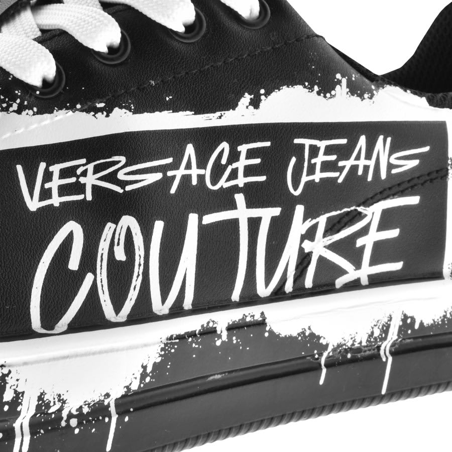 Image number 4 for Versace Jeans Couture Fondo Court Trainers Black