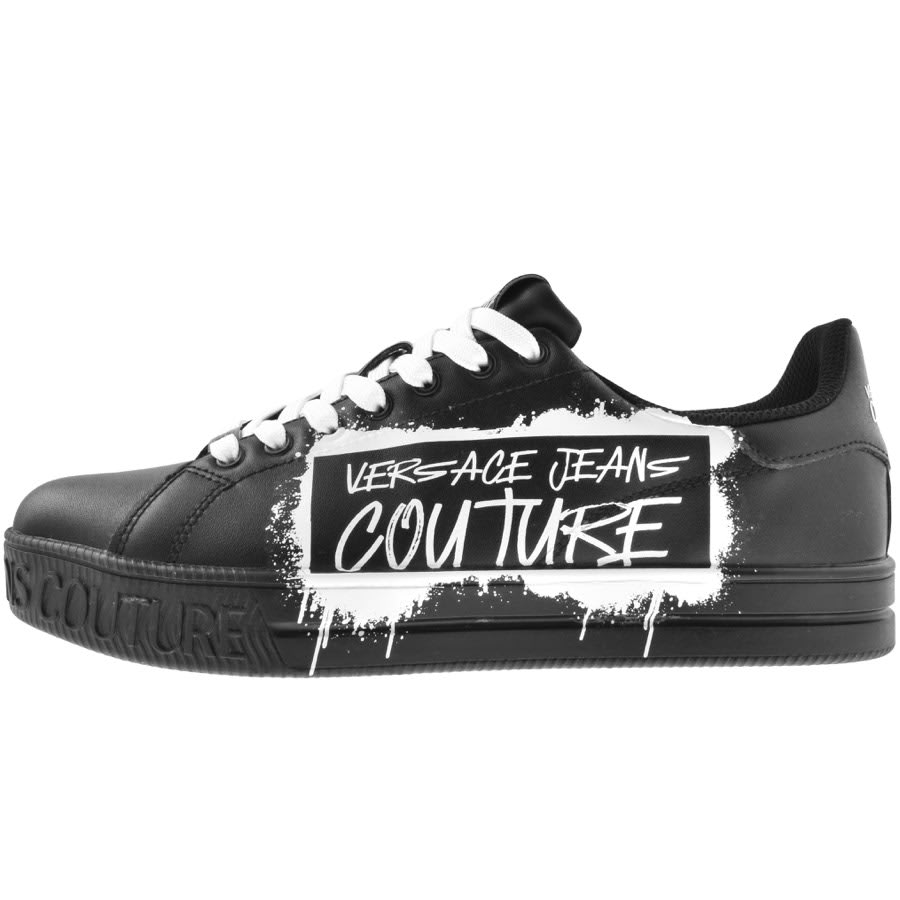 Image number 1 for Versace Jeans Couture Fondo Court Trainers Black