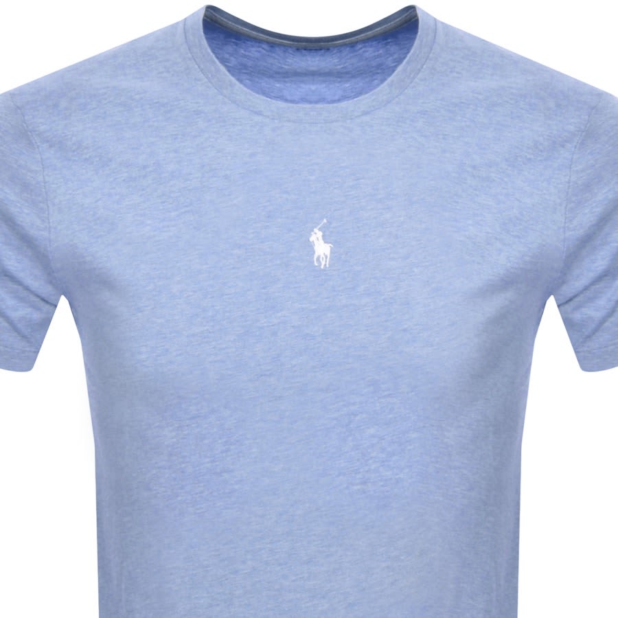 Image number 2 for Ralph Lauren Crew Neck Logo T Shirt Blue
