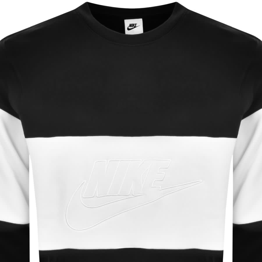 Image number 2 for Nike Colour Block Sweatshirt Black