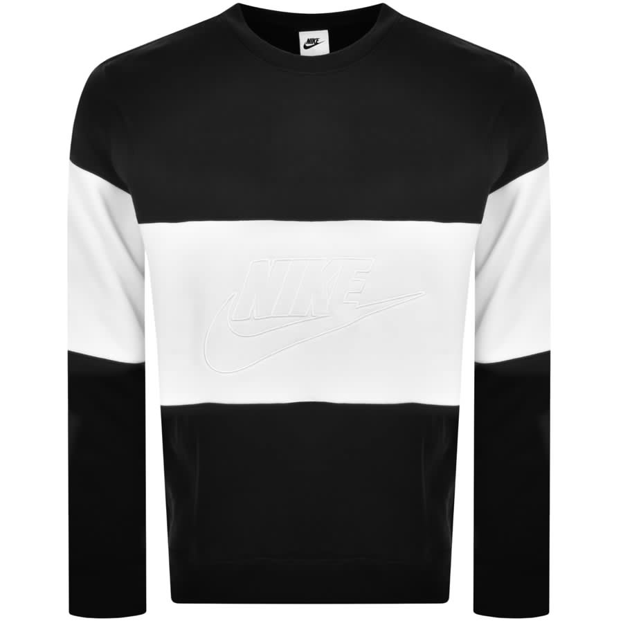 Image number 1 for Nike Colour Block Sweatshirt Black