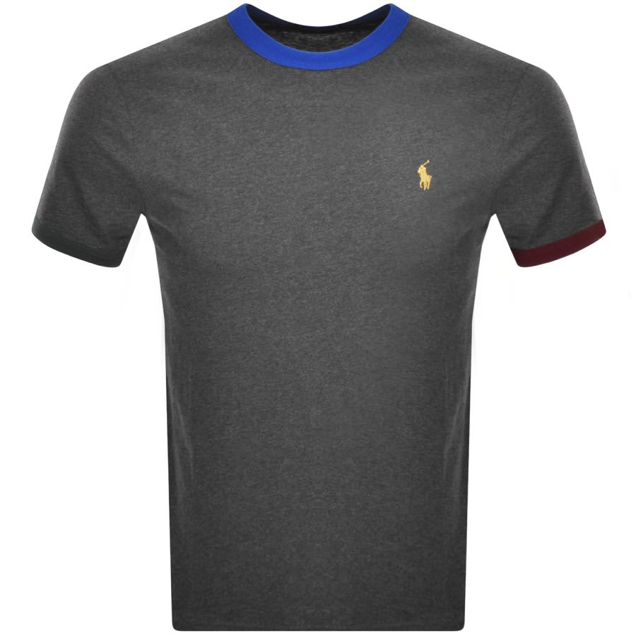 Image number 1 for Ralph Lauren Custom Slim Fit T Shirt Grey