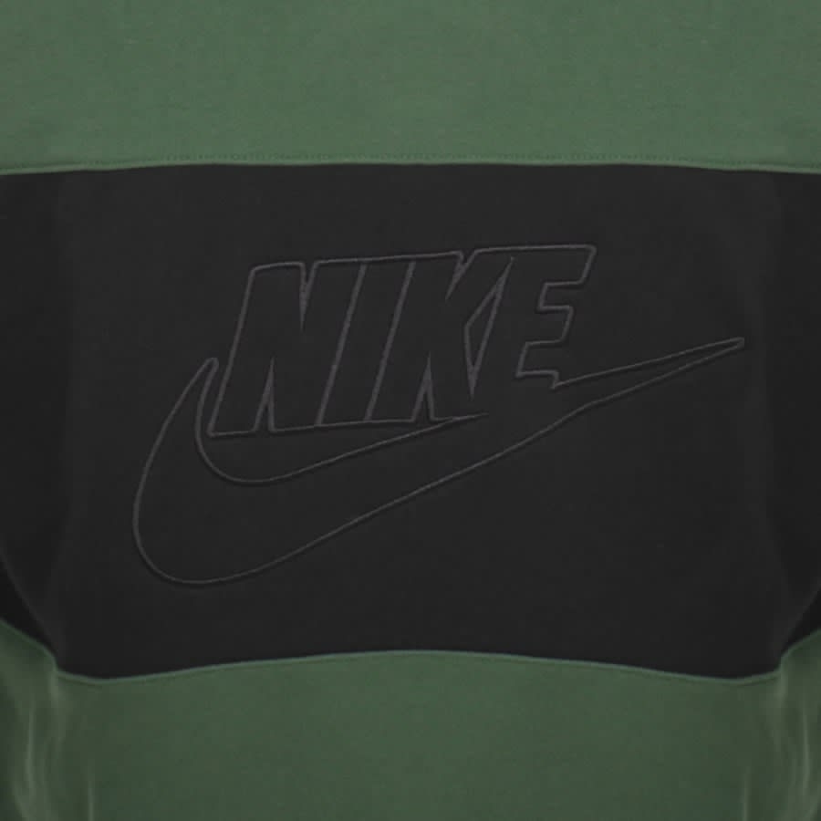 Image number 3 for Nike Colour Block Sweatshirt Green