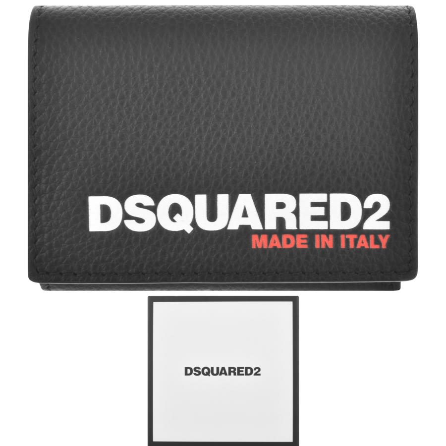 Image number 1 for DSQUARED2 LogoTrifold Wallet Black