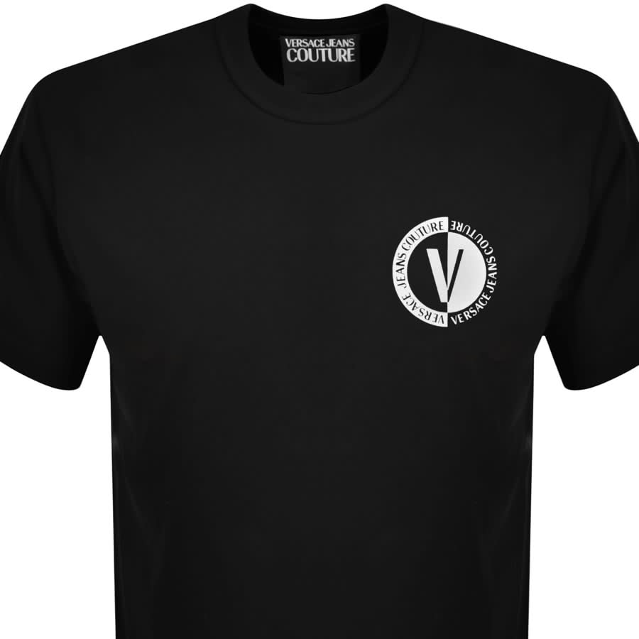 Image number 2 for Versace Jeans Couture Vemblem T Shirt Black