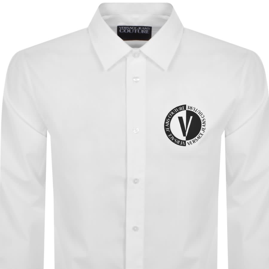 Image number 2 for Versace Jeans Couture Long Sleeve Shirt White