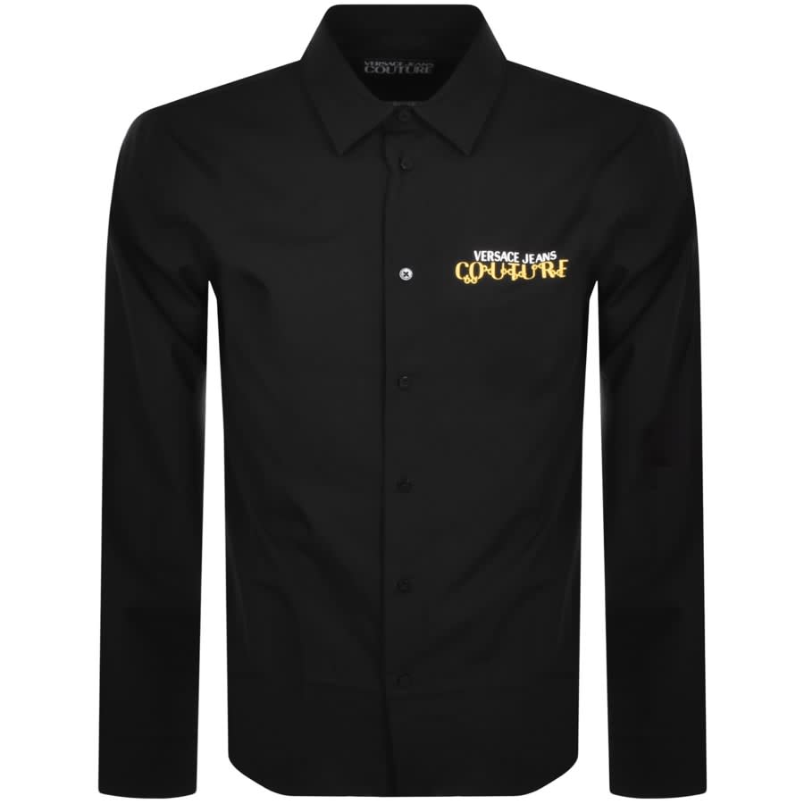 Image number 1 for Versace Jeans Couture Long Sleeve Shirt Black
