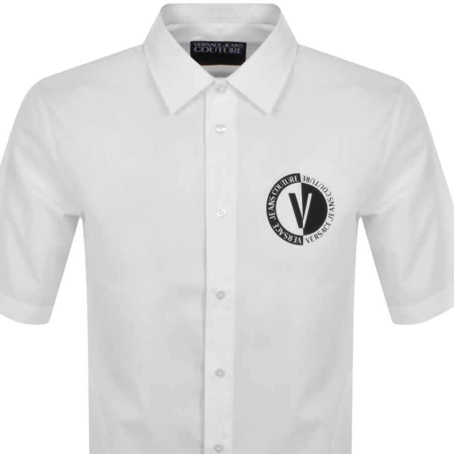 Image number 2 for Versace Jeans Couture Short Sleeve Shirt White