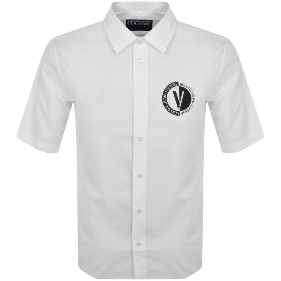 Image number 1 for Versace Jeans Couture Short Sleeve Shirt White