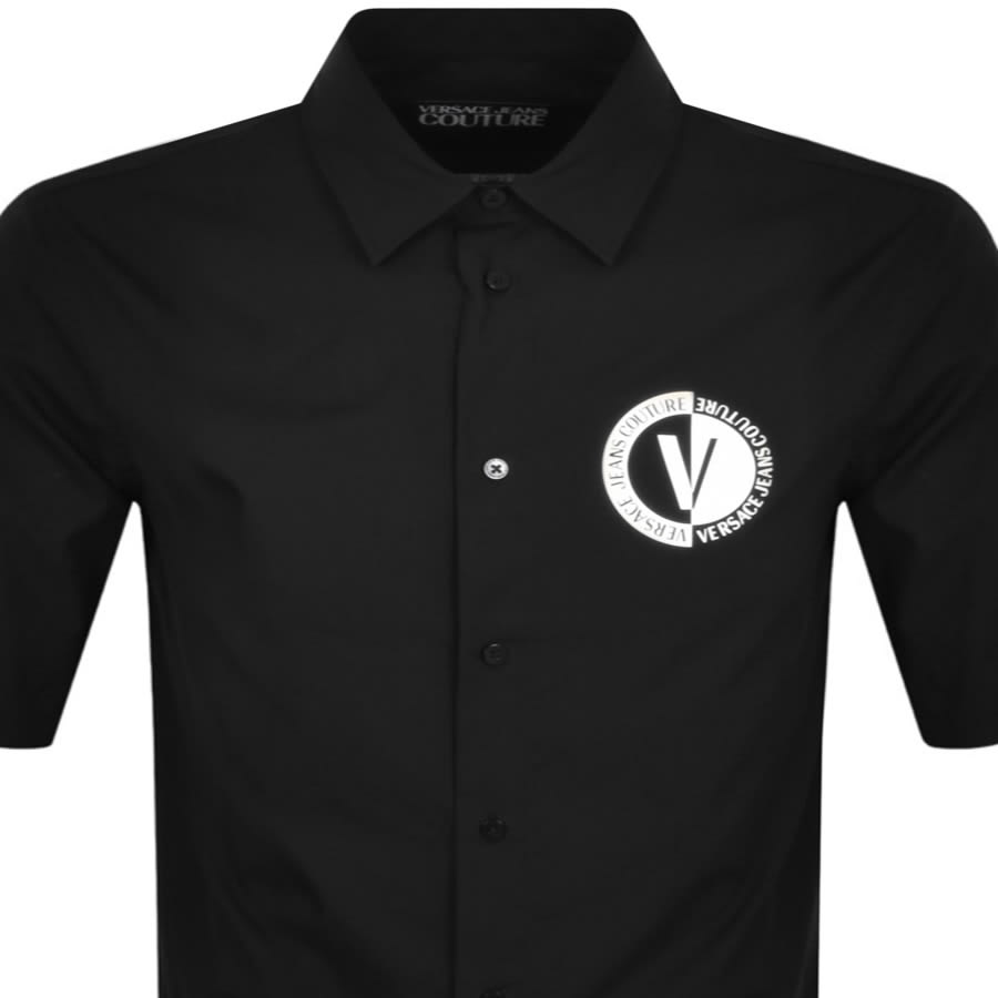 Image number 2 for Versace Jeans Couture Short Sleeve Shirt Black