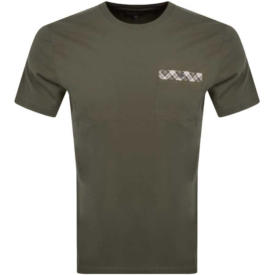 Image number 1 for Barbour Durness Pocket T Shirt Green