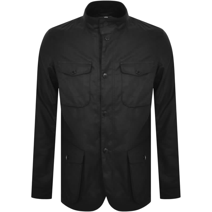 Image number 1 for Barbour Ogston Wax Jacket Black