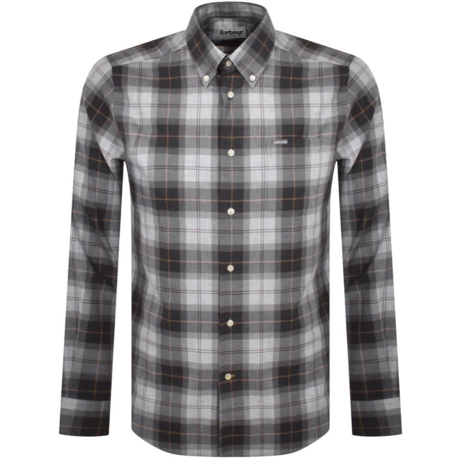 Barbour Wetheram Long Sleeved Shirt Grey Mainline Menswear
