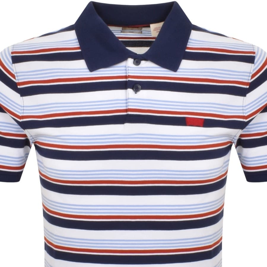 Image number 2 for Levis Original Slim Housemark Polo T Shirt Blue