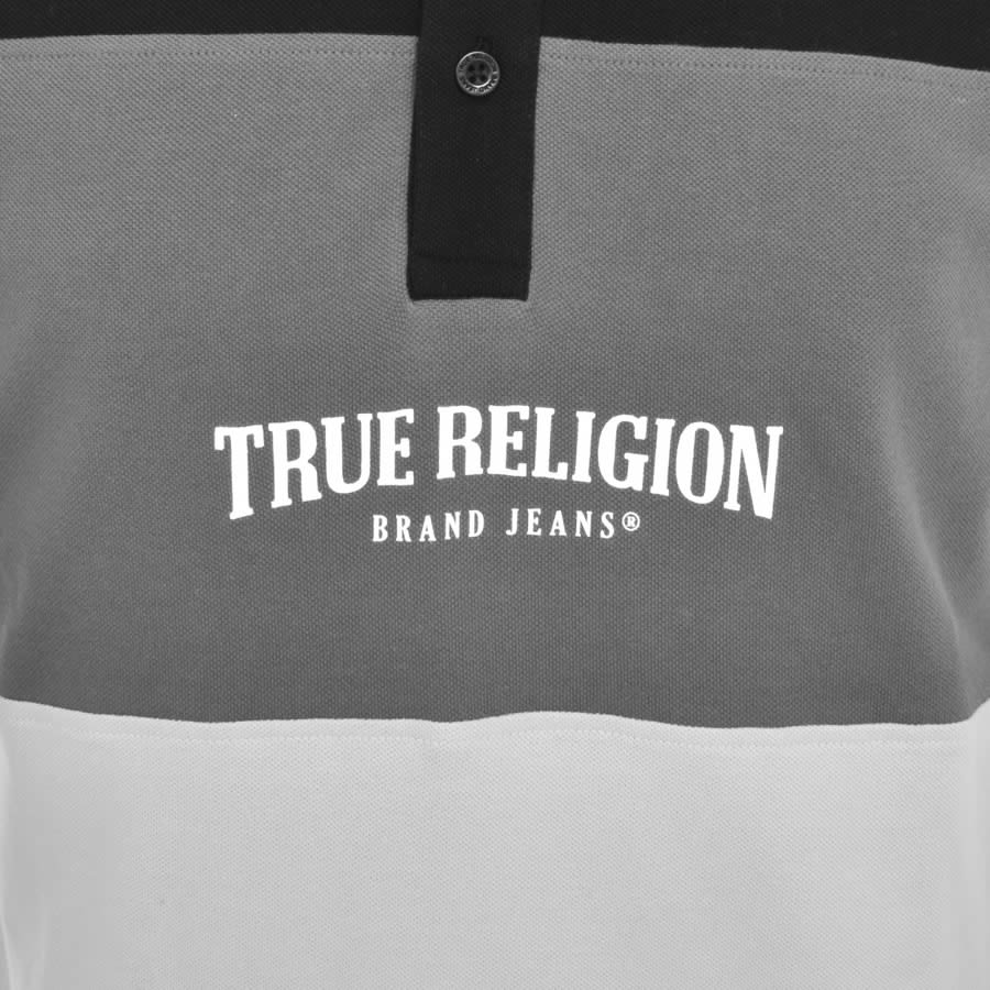 Image number 3 for True Religion Panel Polo T Shirt Black