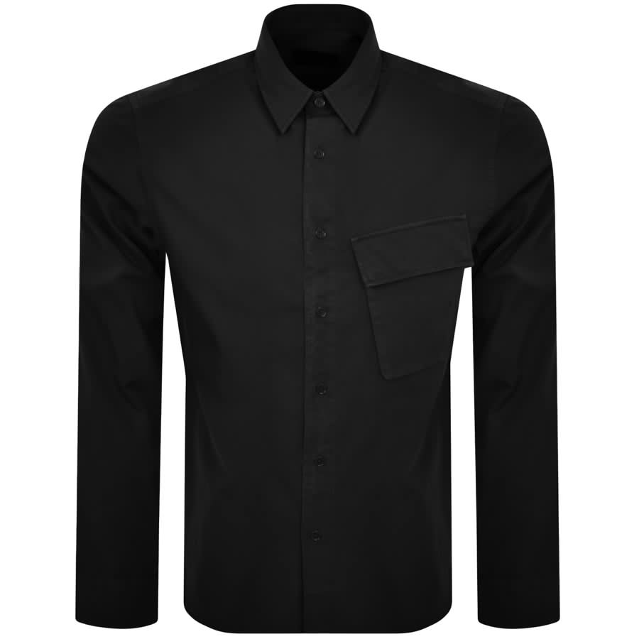 Image number 2 for Belstaff Scale Long Sleeved Shirt Black