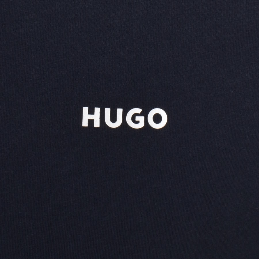 Image number 3 for HUGO Dero222 Crew Neck Short Sleeve T Shirt Navy