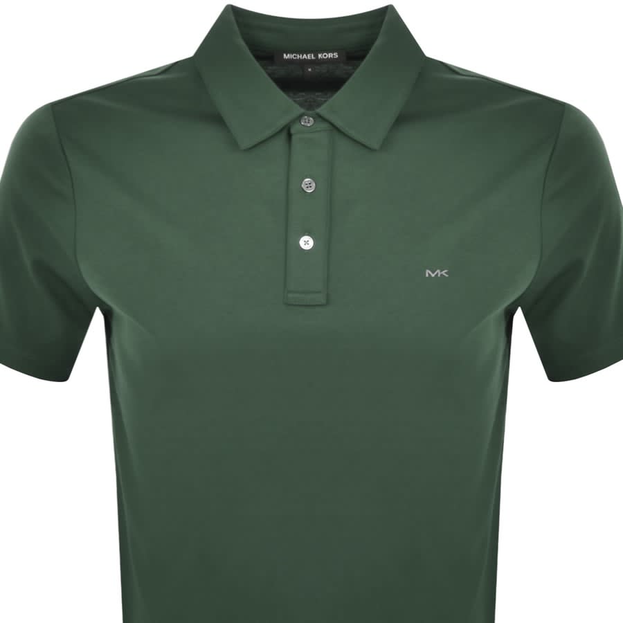 Image number 2 for Michael Kors Sleek Polo T Shirt Green