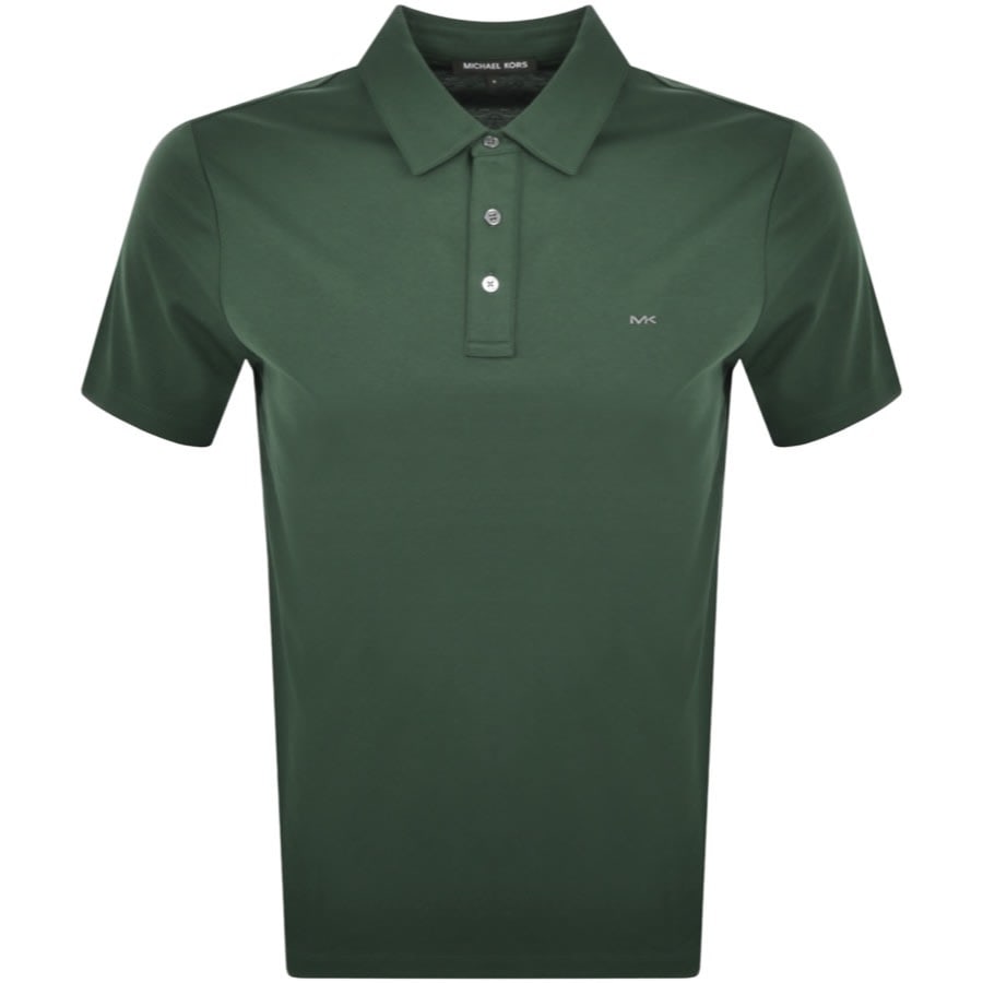 Image number 1 for Michael Kors Sleek Polo T Shirt Green