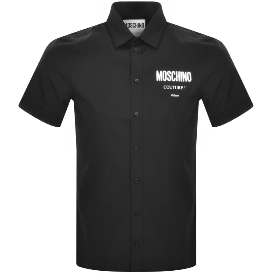 Image number 1 for Moschino Short Sleeve Logo Shirt Black