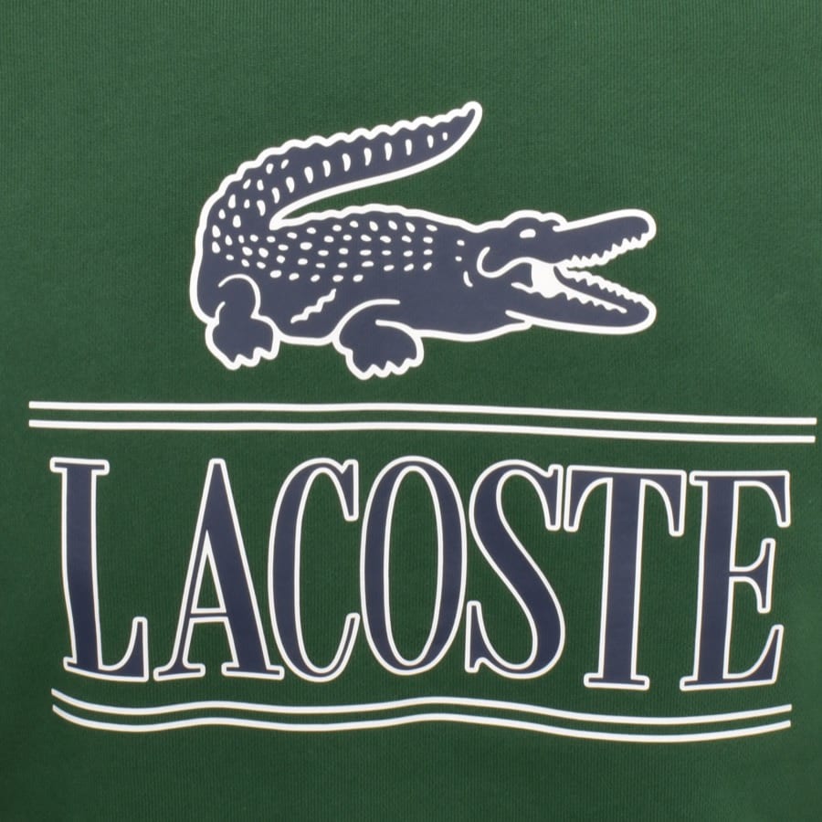 Image number 3 for Lacoste Logo Sweatshirt Green