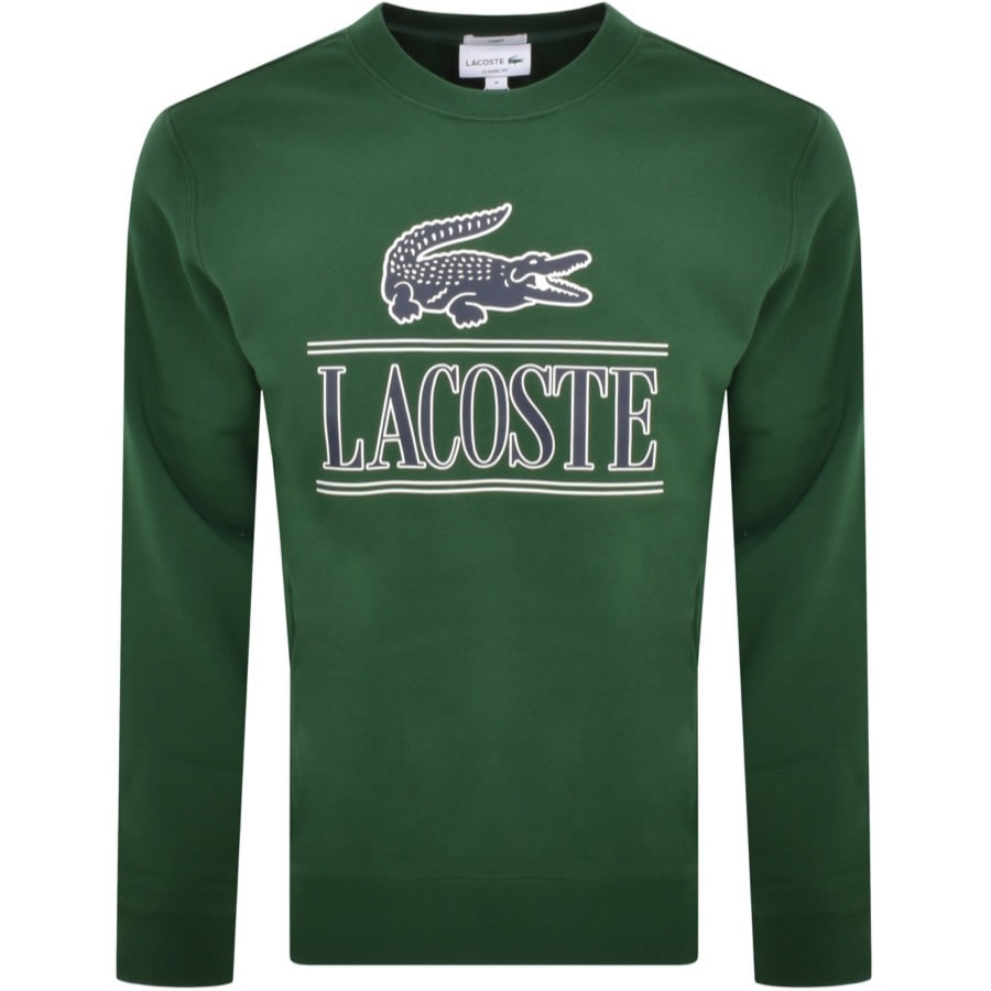 Image number 1 for Lacoste Logo Sweatshirt Green