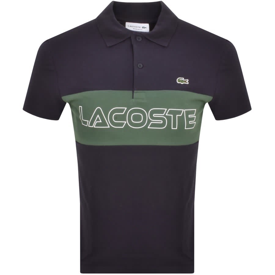 Image number 1 for Lacoste Colour Block Polo T Shirt Navy