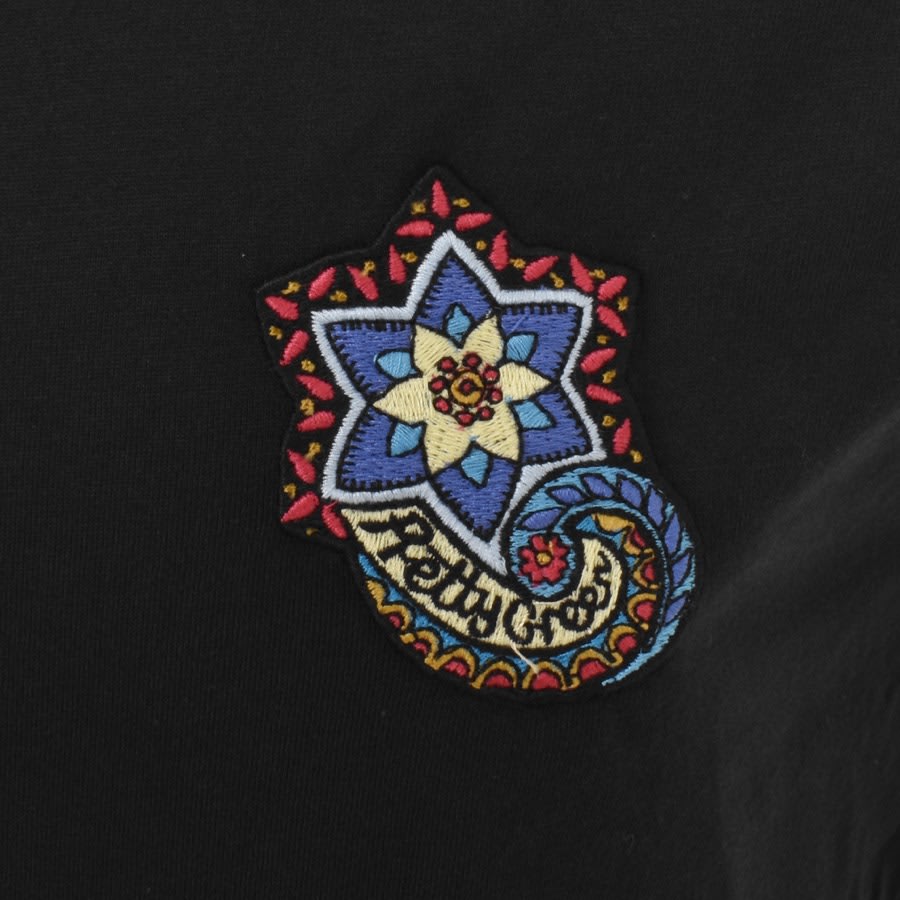 Image number 3 for Pretty Green Marriot Paisley T Shirt Black