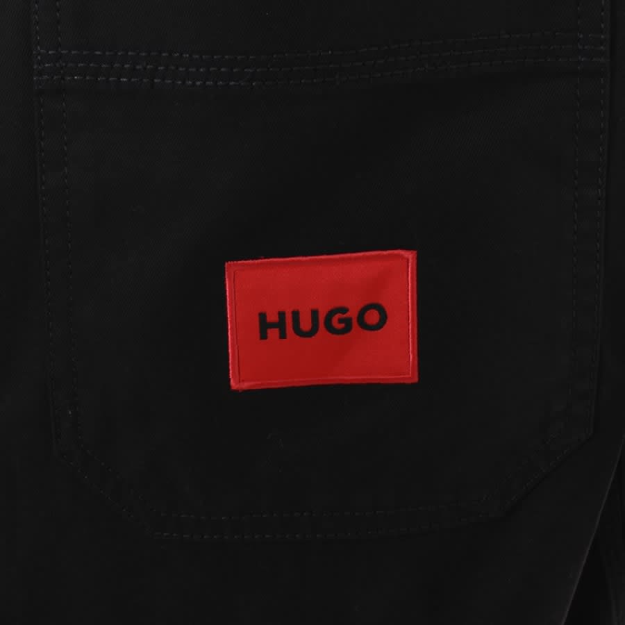 Image number 3 for HUGO Eratino Short Sleeve Overshirt Black