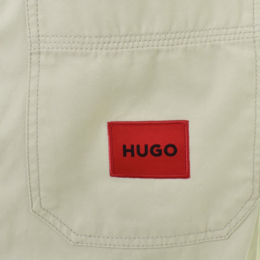 HUGO Eratino Short Sleeve Overshirt Beige | Mainline Menswear
