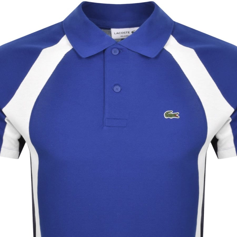 Royal blue lacoste t shirt store