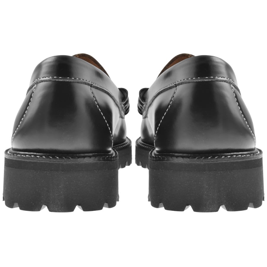Image number 2 for GH Bass Weejun Larson Contrastitch Loafers Black