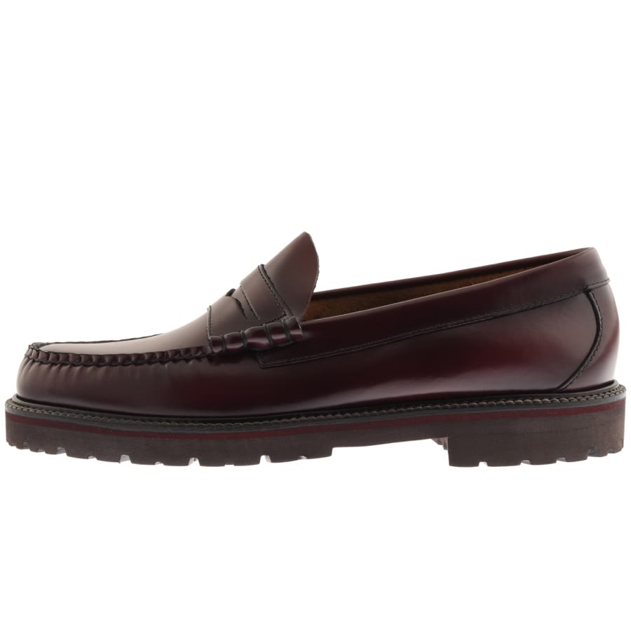 Image number 1 for GH Bass Weejun 90 Larson Leather Loafers Burgundy