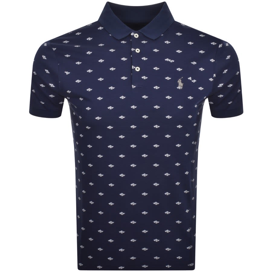 Image number 1 for Ralph Lauren Slim Fit Polo T Shirt Navy