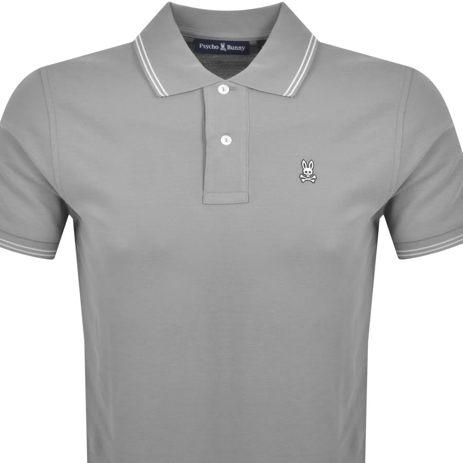 Image number 2 for Psycho Bunny Logan Polo T Shirt Grey