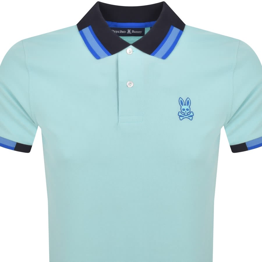 Image number 2 for Psycho Bunny Marshall Pique Polo T Shirt Blue