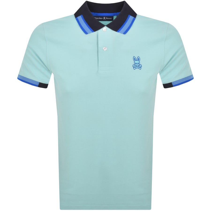 Image number 1 for Psycho Bunny Marshall Pique Polo T Shirt Blue