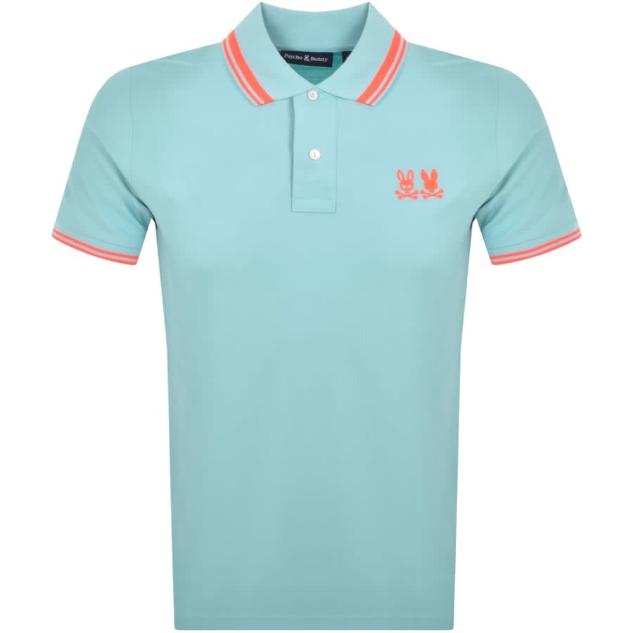 Image number 1 for Psycho Bunny Kingwood Pique Polo T Shirt Blue