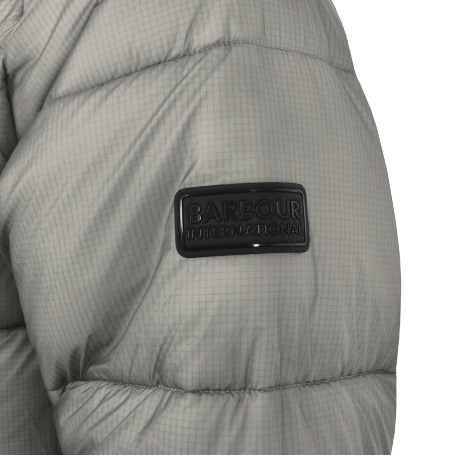Image number 3 for Barbour International Driesh Quilt Jacket Grey