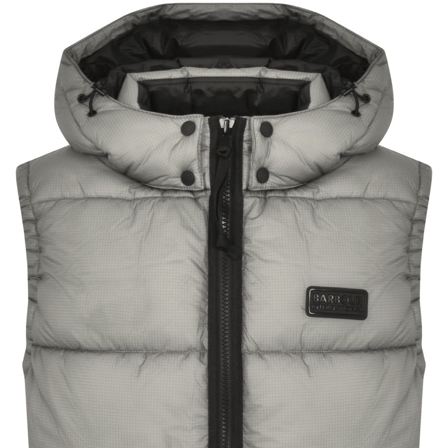 Image number 2 for Barbour International Driesh Quilt Gilet Grey