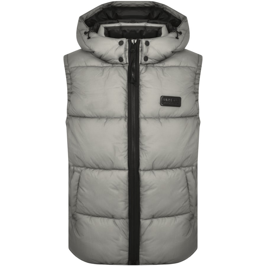 Image number 1 for Barbour International Driesh Quilt Gilet Grey