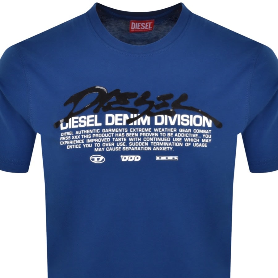 Image number 2 for Diesel T Just L3 T Shirt Blue
