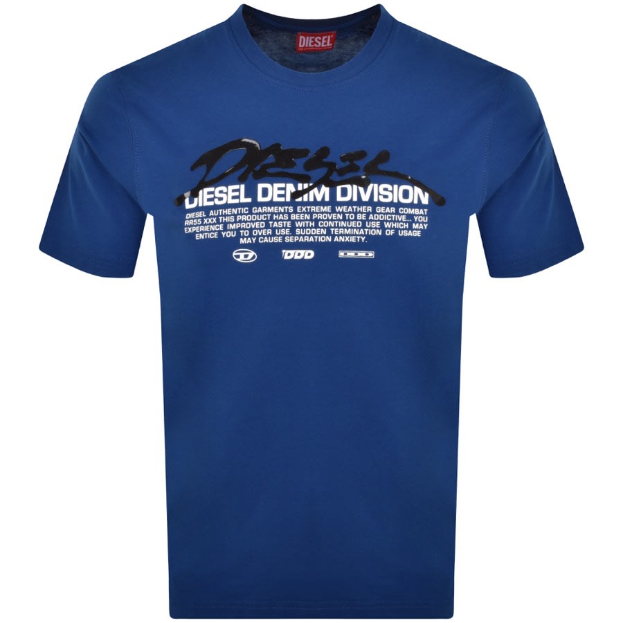 Image number 1 for Diesel T Just L3 T Shirt Blue