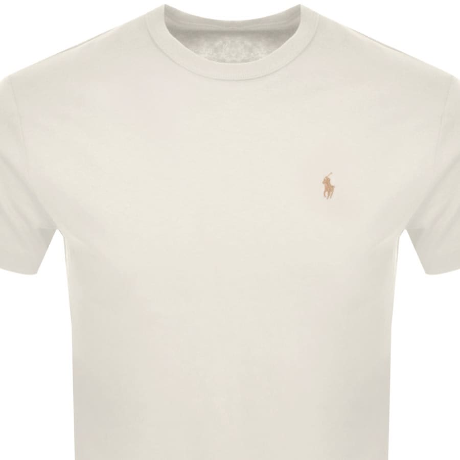Image number 2 for Ralph Lauren Crew Neck T Shirt Cream