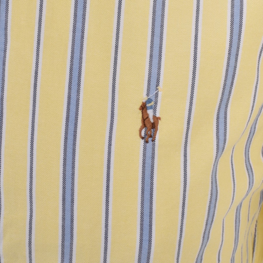Image number 3 for Ralph Lauren Stripe Long Sleeved Shirt Yellow