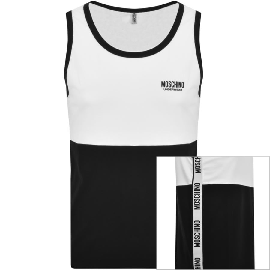 Image number 1 for Moschino Logo Vest White